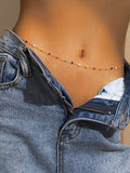 Minimalist Rhinestone Body Jewelry Chain Belts Loveclb