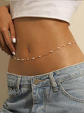 Minimalist Rhinestone Body Jewelry Chain Belts Loveclb