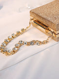 Rhinestone Glitter Chain Cuboid Handbag Loveclb