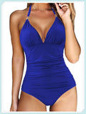 Tummy Waist Slimming Halter Swimsuit