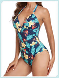 Tummy Waist Slimming Halter Swimsuit