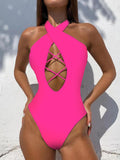 Summer Siren Extreme Cut Out Hollow Out Monokini Swimsuit