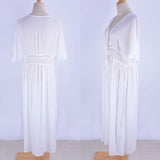 Boho Flow Mesh Sheer Beach Cover Up