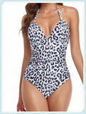 Tummy Waist Slimming Halter Swimsuit