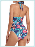 Tummy Waist Slimming Halter Swimsuit