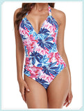 Tummy Waist Slimming Halter Swimsuit