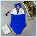 Tummy Waist Slimming Halter Swimsuit