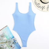 Malibu Sexy Solid One Piece Swimsuit