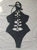 Summer Siren Extreme Cut Out Hollow Out Monokini Swimsuit