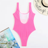 Malibu Sexy Solid One Piece Swimsuit