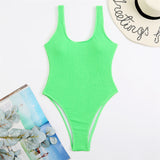 Malibu Sexy Solid One Piece Swimsuit