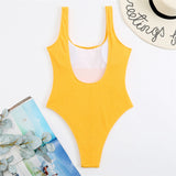 Malibu Sexy Solid One Piece Swimsuit