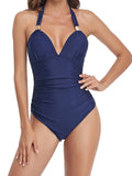 Tummy Waist Slimming Halter Swimsuit