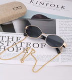 Sunshine Goddess Punk Sunglasses with Chain