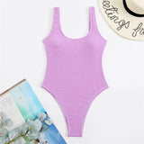 Malibu Sexy Solid One Piece Swimsuit