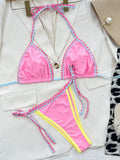 Pink Pleasures Halter Bikini