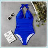 Tummy Waist Slimming Halter Swimsuit