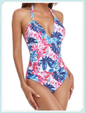 Tummy Waist Slimming Halter Swimsuit