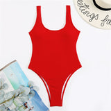 Malibu Sexy Solid One Piece Swimsuit