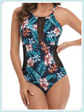 Ocean Breeze One Piece Swimsuit DD+ Fuller Bust Mesh Swimsuit