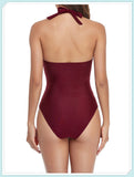 Tummy Waist Slimming Halter Swimsuit