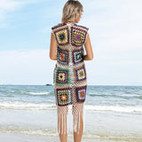 Rainbow Dreams Crochet Bikini Cover Up Set