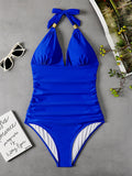 Tummy Waist Slimming Halter Swimsuit