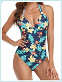 Tummy Waist Slimming Halter Swimsuit