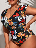 Bahamas Delight Ruffle One Piece Plus Size