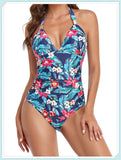 Tummy Waist Slimming Halter Swimsuit