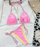 Pink Pleasures Halter Bikini