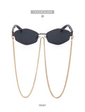 Sunshine Goddess Punk Sunglasses with Chain