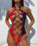 Summer Siren Extreme Cut Out Hollow Out Monokini Swimsuit