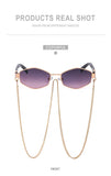 Sunshine Goddess Punk Sunglasses with Chain