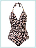 Tummy Waist Slimming Halter Swimsuit