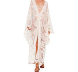 Sunset and Swim Embroidered Boho Mesh Cover Up