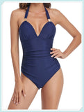 Tummy Waist Slimming Halter Swimsuit