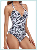 Tummy Waist Slimming Halter Swimsuit