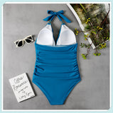 Tummy Waist Slimming Halter Swimsuit