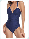 Tummy Waist Slimming Halter Swimsuit