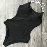 Sexy Strappy Open Back One Piece Swimsuit