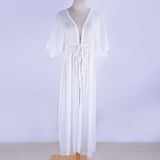 Boho Flow Mesh Sheer Beach Cover Up