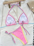 Pink Pleasures Halter Bikini