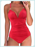 Tummy Waist Slimming Halter Swimsuit