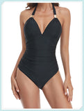 Tummy Waist Slimming Halter Swimsuit