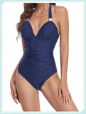 Tummy Waist Slimming Halter Swimsuit