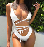 Wrap Around One Piece Cut Out Swimsuit