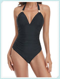 Tummy Waist Slimming Halter Swimsuit