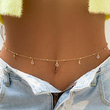 Sunset Goddess Sexy Body Waist Chain Belly Chain Outfit