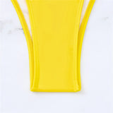 Making Waves V Neck Cut Out One Piece Swimsuit